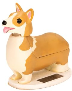 Kikkerland 1603 Solarfigur, Plastik, Braun, 7 x 7 x 3.5 cm