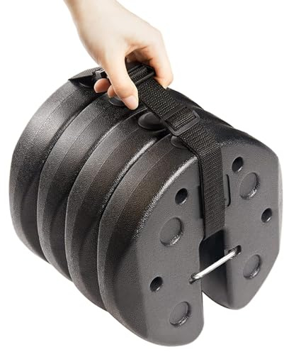 ABCCANOPY Easy Canopy Weights with Lock Design for Wind Resistance, No Sliding, Stably Secure Tents, Canopies, and Umbrellas at Outdoor Events, 4Pack (27LB)