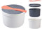 KLOP256 Mikrowellen Reiskocher, 2L Mikrowellen Dampfgarer für Mikrowelle Reis, PP in Lebensmittelqualität Microwave Rice Cooker, Sieb und Dampftopf Set (Orange)