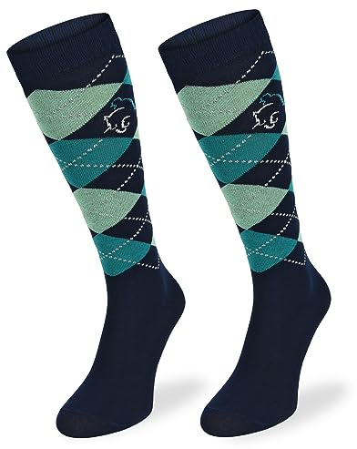 SKIETY Vêtements équestres Femme & Homme – Chaussettes Hautes Femme & Homme – Chaussettes Equitation Equestre Femme & Homme – Chaussettes Equitation Fille – Chaussettes Cheval Coton