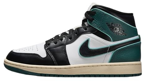 Nike FQ7818-100 Nike WMNS AIR Jordan 1 Mid SE Femme White/Light Dew/Oxidized Green/Black EU 38