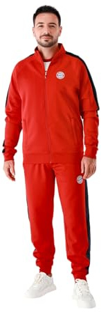 FC Bayern München | Trainingsanzug I Jogginganzug I Essential | Unisex | Rot | M