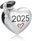 PHCLASY Herz 2025 Abschluss Charms-Anhänger Kompatibilität für Armband Schulabschluss Charm Women's