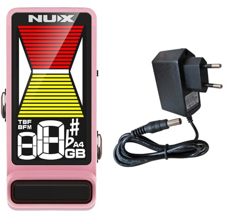 Nux NTU-3 MKII Flow Tune Pink stämapparat med keepdrum 9 V strömförsörjning