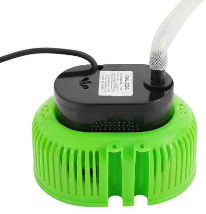 Pompa di copertura per piscina fuori terra, 75 W, pompa per acqua sporca, pompa per laghetto, pompa per piscina, pompa dell'acqua per lo svuotamento pelvico (verde)