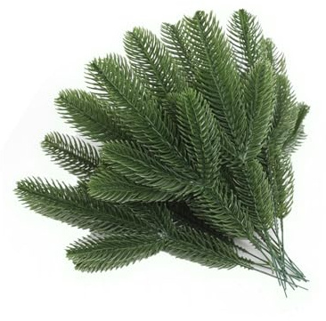 50 Stück Künstliche Tannenzweige Weihnachtsdeko Zweige, Für Adventskranz, Tannengirlande, Weihnachtsbaum, Tischdeko, Kunsttanne & DIY Basteln, Kunststoff-Kiefernblätter Wie Echt