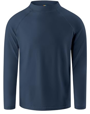 OYJ Rash Guard for Boys Long Sleeve Swim Shirt UPF+ 50 Sun proection Shirt for Toddler Quick Dry Surfing Outdoor Swim Wear Swimming Top 4T Navy Blue