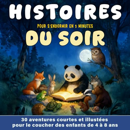 Histoires du soir: Les animaux racontent 30 histoires courtes et illustrées pour le couché des enfants de 4 à 8 ans pour s'endormir en 5 minutes