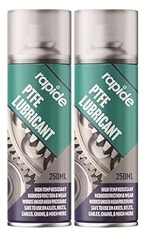FAMBIZ PTFE Grease Aerosol Spray, Super Lubrication And Corrosion Protection, Long-Lasting Performance, Easy To Apply, Compact And Portable, Perfect For Garage, Workshop, 250ml (2-pcs)