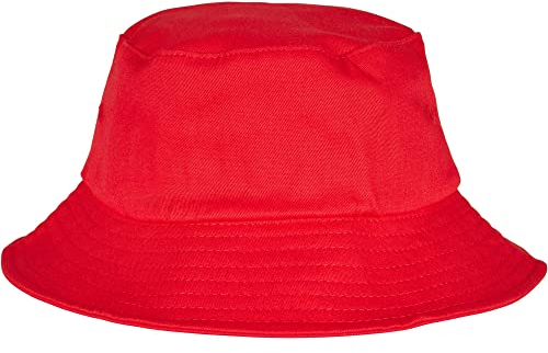 Flexfit Unisex Cotton Twill Bucket Hat Kids Hut, red, one Size