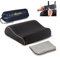 alkamto Reisekissen – Campingkissen – Ergonomisches Memory-Schaum-Kissen mit Temperaturregulierendem Bezug – Extra Baumwollbezug – Inklusive Reisetasche (35 X 30 X 10/8 cm - Schwarz)