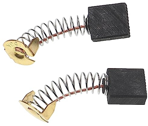 vhbw 2x escobilla de carbón 6,5 x 13,5 x 16 mm compatible con Güde GRK 250/300 LP herramientas, sierra de inglete + resorte