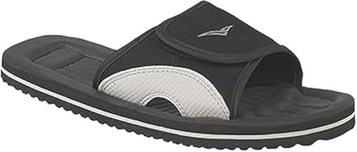 Breaker Men's Lightweight Adjustable Summer Beach Casual Sports Sandals (Black, UK Footwear Size System, Adult, Men, Numeric, Medium, 10)