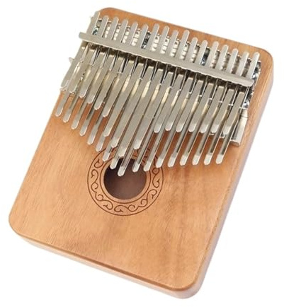 Professionelle Kalimba 34-Noten-Daumenklavier, Doppelbereich, Kalimba-Fingerklavier, Einzelplatine Mit Tasche Und Zubehör(Mahogany,3/4)