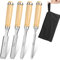 Stechbeitel Set für Holz Stemmeisen Set für Holz Holzmeißel 4-teilig 6 12 19 24mm Holzgriffe und Ergonomischem Schlagkappe Scharfes Stecheisen Holzwerkzeug Woodturning Chisel (4-teilig 6 12 19 24mm)
