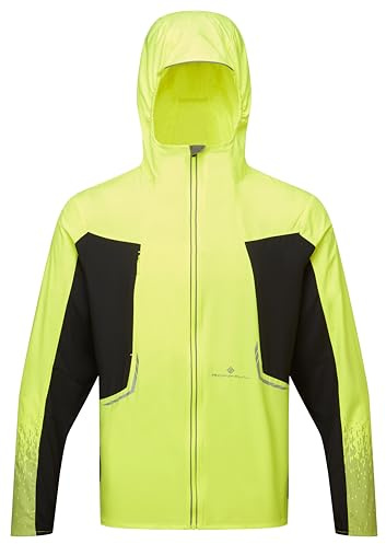 Ronhill Running Tech Reflect Veste de course pour homme Jaune fluo/noir/réfléchissant, M
