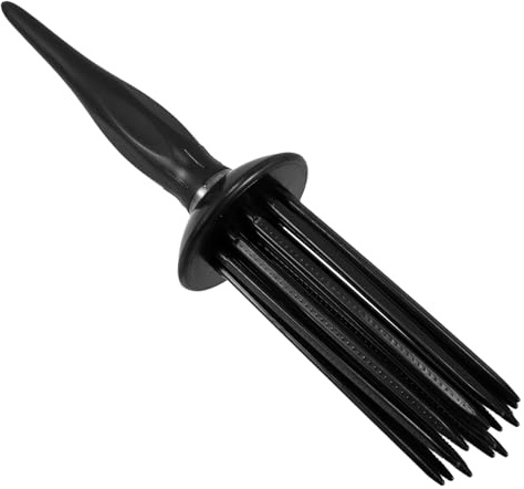 TOGEVAL Pettine Professionale Domestico in Volume per e Uso Styling Ricci Portatile Plastico Nero, Versatile Chioma