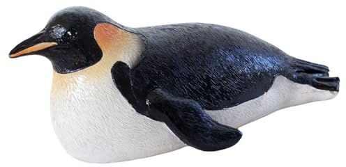 kowaku Figura de Pingüino Flotante de Resina Creativa para Estanque, Jardín, Acuario O Estanque.