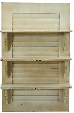 Nearly Natural 7027 Vintage Window Shutter Shelving Wall Decor, 31.75