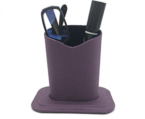 Wommty Oxford Cloth Eyeglasses Holder with Inner Flannel, Protective Eyeglasses Holder Stand Case for Home Office and School (Purple)