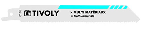 Tivoly XT505820105 lot de 2 lames de scie sabre multi-matériaux L150