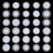 GORGECRAFT 30 Pcs Décoratif Dentelle Papiers 20 Styles Rond Dentelle Table Napperons 10 cm Fleurs Feuilles Motifs Bord Assortiment Dentelle Scrapbook Papiers pour Carte Cadre Photo Album Scrapbooking