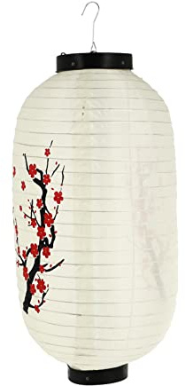 Housoutil Linterna Decorativa De Estilo Japonés para Exteriores Linterna De Ciruela Resistente Al Agua para Restaurantes Y Tiendas para Fiestas Y Decoración De Eventos