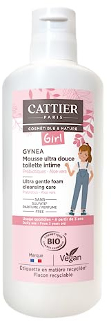 Cattier - Gynéa Girl - Mousse Ultra Douceur Toilette Intime - De 3 ans à la Puberté - 150ml