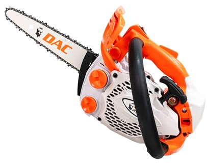 RURIS Tronçonneuse Thermique DAC 205RS, Moteur 2 Temps 1,5 CV TEZ, 25,4 cc, Guide 200 mm, Chaîne 1/4-1.1 - Démarrage Easy Start, Outil Léger et Précis pour Sculpture et Bricolage