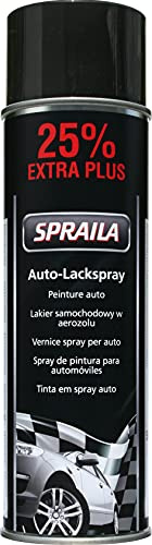 Spraila AutoK Lackspray, 500ml, schwarz, glänzend - schnell trocknend
