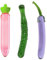 AMAZBEE Glas Dildo,Butt Plug Trainer Vestibular Prostata Massager Klitoris Plug Gemüse Weibliche Masturbator Kunst Sexspielzeug (3 PCS Set)