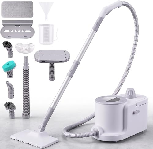 Pulitore a Vapore Scopa a Vapore Lavapavimenti Pulitore a Vapore Casa Lavapavimenti a Vapore Steam Cleaner Professionale Vaporizzatore Pulizia Mocio a Vapore Divani Auto, 5 Bar,2000w