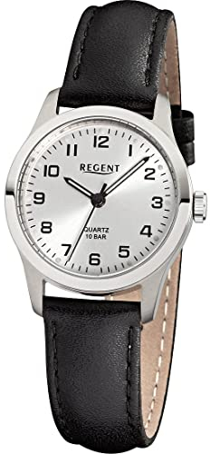 Regent Damen Analog Quarz Uhr mit Leder Armband 12090287
