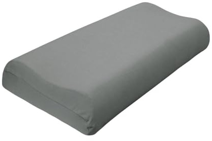 Traumschlaf Universal Bezug für Nackenstützkissen – elastischer Edel Jersey Kissenbezug aus Baumwolle mit Elasthan – weich dehnbar und passgenau für viele Nackenstützkissen – S-M, Höhe 7-10 cm, Taupe