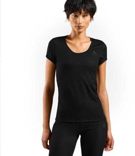 Odlo Unterhemd für Damen Ärmellos Active F-Dry Light | Schwarz | Größe L | Funktionsshirt | Funktionsunterwäsche