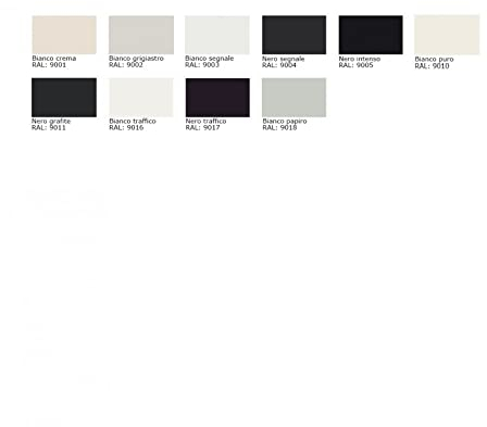 ZAMBOTTO VERNICI Smalto Acrilico satinato RAL catalizzato al 10% + Catalizzatore al 10% Per LEGNO INTERNI (5+0,5L, RAL 9000 BIANCO E NERO)