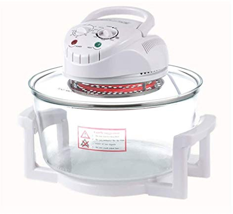 ZYMEN Horno freidora de Aire con asador y deshidratador Horno halógeno de 1300 W Horno Turbo de 12 L Freidora eléctrica Commemoration Day