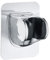 One Piece Durable ABS Shower Bracket Wall Mount Easy Angle ABS Showerhead Bracket Adjustable Handheld Shower Holder for Home Hotel Bathroom