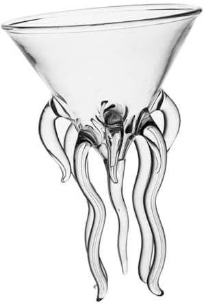 BIUDECO Vaso de Cóctel de Vidrio Transparente para Martini y Mojito Copa Alta Elegante para Fiestas Casa Diseño Novedoso y Fácil de Limpiar Apto para Múltiples Bebidas