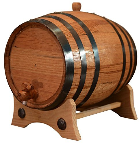 5 Liters American Oak Aging Barrel | Handcrafted using American White Oak | Age your own Whiskey, Beer, Wine, Bourbon, Tequila, Hot Sauce & More