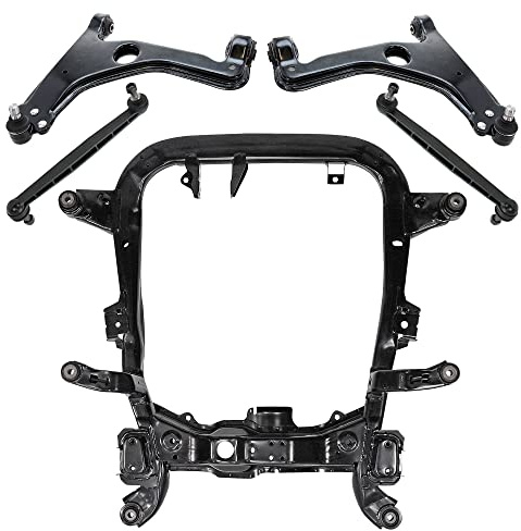 BESTPRICE 1x Corps d'essieu avant support moteur, 1x Bras de suspension gauche, 1x Bras de suspension droit, 2x Barre d'accouplement Compatible avec OPEL ASTRA G (T98), ASTRA H, ZAFIRA B, ZAFIRA A