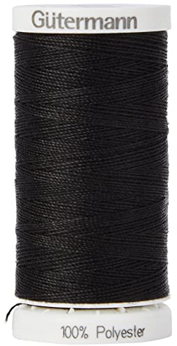 Gütermann Denim Nr.5 Nähgarn, 100 Meter Länge, #1000 Schwarz, einheitsgröße, GUT_700160_1000-1