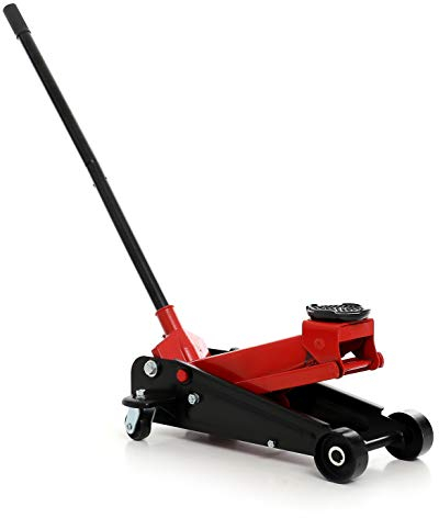 KRAFT&DELE Hydraulischer Rangierwagenheber | 3 Tonnen | 140 – 460 mm | Low Profile | aus Qualitätsstahl | Mit Gummiauflage & Ablassventil | Für Werkstatt & Garage