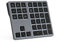 Doohoeek Backlit Bluetooth Numeric Keypad for Laptops and Computers, Number Pads 34 Keys with 7-Color Backlight for MacBook & Windows, Gray