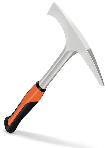 Welding/Chipping Hammer,28 oz Slag Removal Tool with Forged Steel Construction & Shock Reduction Handle,Rock Pick,Forged Brick Hammer,