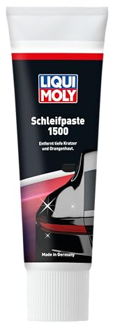 LIQUI MOLY Lackpflege Schleifpaste 1500, Art.-Nr. 21758 I 250ml Lackschleifpaste für tiefe Kratzer & sehr stark verwitterte Lacke I Abrasiver Auto Kratzer Entferner zur Lackierarbeit-Vorbereitung
