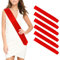 Schärpe 6 Stück Rote Schärpen blank Party zubehör schärpe Bedrucken Individuelle Satin schärpe DIY schärpe Unbedruckte Schärpe für Geburtstag Hochzeit Bachelorette Party junggesellinnenabschied