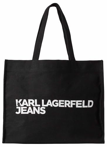 KARL LAGERFELD JEANS, Damen, Essential Logo Shopper, Schwarz, One size