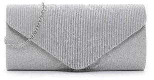 Tamaris Amalia Metallic Clutch Silver