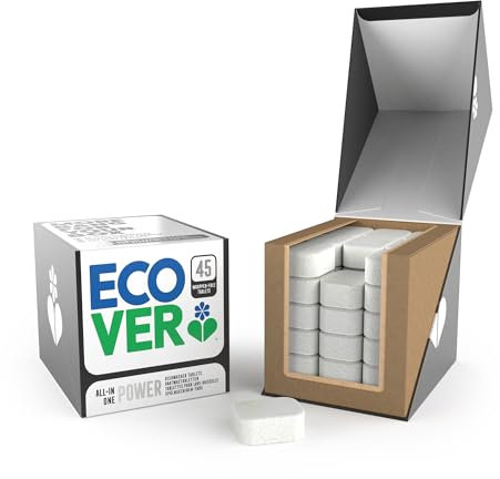 Ecover All-In-One Power Spülmaschinen-Tabs, 45 Stück, 780g